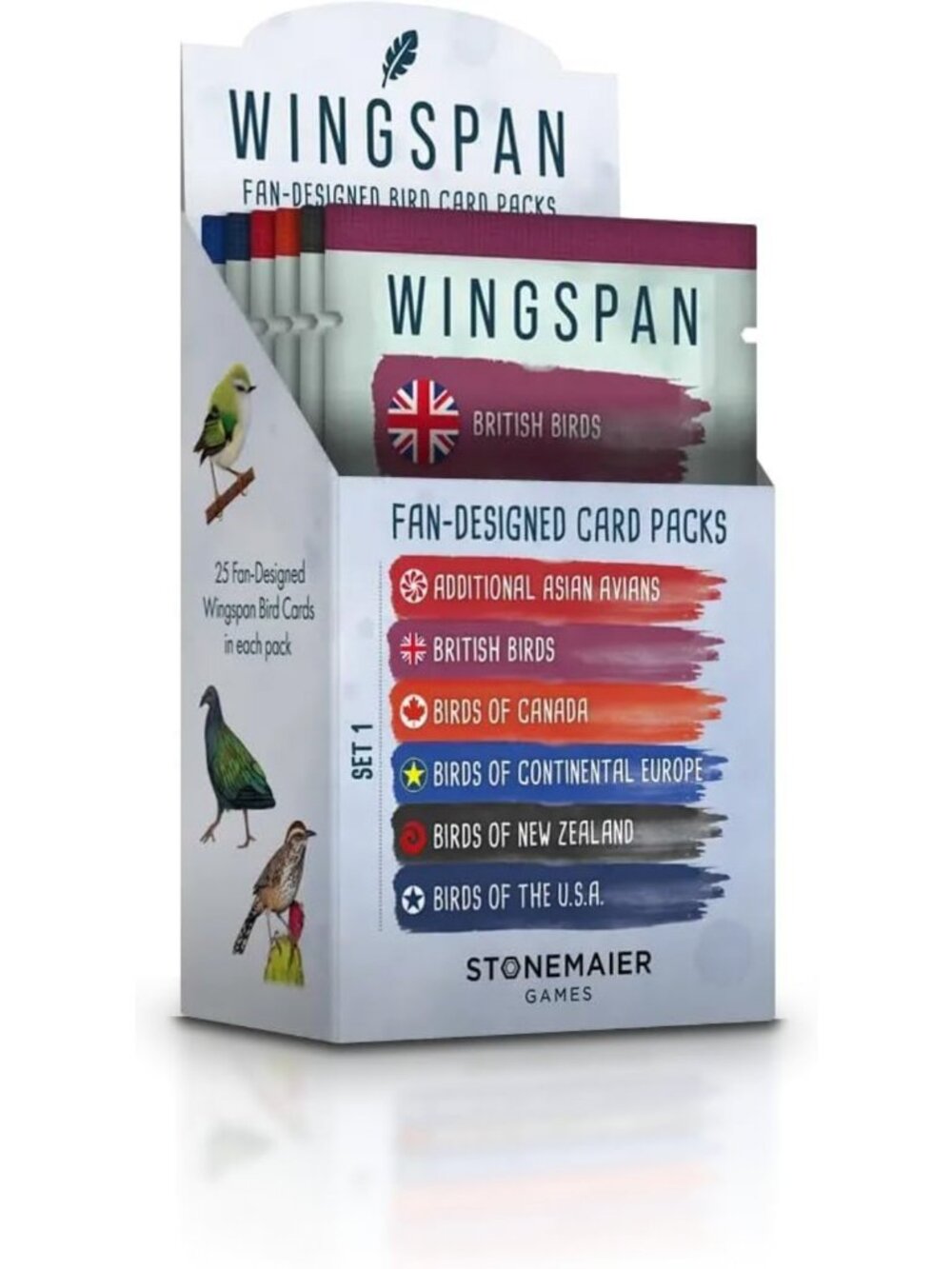 Fan-Designed Bird Promo Packs for Wingspan Board Game - Unique Expansion Set